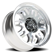 Vision 409 18x8.5 +10 5x150mm 110mm Machined Silver Black Center Cap-Milled Machined Cap