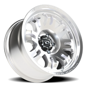 Vision 409 18x9.5 -18 5x127mm 78.1mm Machined Silver Black Center Cap-Milled Machined Cap