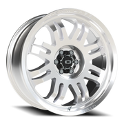 Vision 409 20x9 +12 6x120mm 67.1mm Machined Silver Black Center Cap-Milled Machined Cap