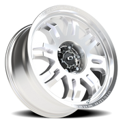 Vision 409 20x9 +12 6x139.7mm 110mm Machined Silver Black Center Cap-Milled Machined Cap
