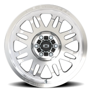 Vision 409 17x8.5 +0 6x114.3mm 71.5mm Machined Silver Black Center Cap-Milled Machined Cap