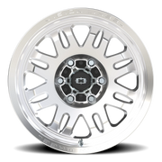 Vision 409 17x9 +12 6x135mm 87.1mm Machined Silver Black Center Cap-Milled Machined Cap