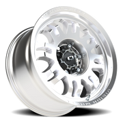 Vision 409 17x9 +12 6x139.7mm 110mm Machined Silver Black Center Cap-Milled Machined Cap
