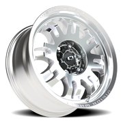 Vision 409 18x8.5 +0 6x139.7mm 110mm Machined Silver Black Center Cap-Milled Machined Cap