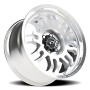 Vision 409 18x9 +12 6x120mm 67.1mm Machined Silver Black Center Cap-Milled Machined Cap