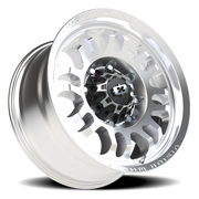 Vision 409 18x9 -12 8x170mm 125.1mm Machined Silver Black Center Cap-Milled Machined Cap