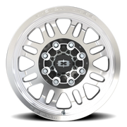 Vision 409 18x9 -12 8x170mm 125.1mm Machined Silver Black Center Cap-Milled Machined Cap