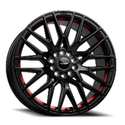 Venom Sport 40 17x8 +35 5x110mm 73.1mm Satin Black Red Line