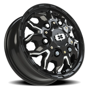 Vision 410 16x6 +84 6x180mm 138.8mm Gloss Black Milled Spoke