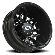 Vision 410 17x6.5 -143 8x210mm 154.2mm Gloss Black Milled Spoke