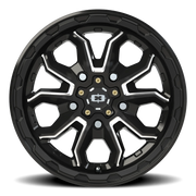 Vision 410 16x6.5 +45 5x160mm 65.1mm Gloss Black Milled Spoke