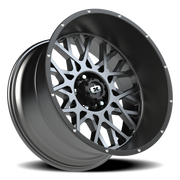 Vision 412 22x12 -51 5x139.7mm 108mm Anthracite Satin Black Lip