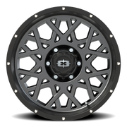 Vision 412 18x9 -12 6x139.7mm 106.2mm Anthracite Satin Black Lip