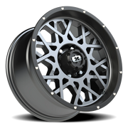 Vision 412 18x9 +12 6x139.7mm 106.2mm Anthracite Satin Black Lip