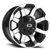 Vision 413 15x7.5 -12 6x139.7mm 110mm Gloss Black Machined Face