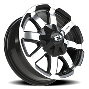 Vision 413 16x6.5 +45 6x130mm 84mm Gloss Black Machined Face