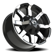 Vision 413 17x8.5 +0 8x165.1mm 125.2mm Gloss Black Machined Face