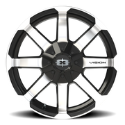 Vision 413 18x8.5 +18 5x139.7mm 110.2mm Gloss Black Machined Face