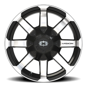 Vision 413 18x8.5 +18 8x165.1mm 125.2mm Gloss Black Machined Face