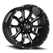 Vision 415 20x10 -25 5x150mm 110.2mm Gloss Black Milled Spokes