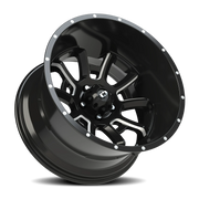 Vision 415 20x12 -51 5x127mm 78.1mm Gloss Black Milled Spokes