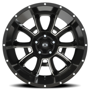 Vision 415 20x12 -51 5x127mm 78.1mm Gloss Black Milled Spokes
