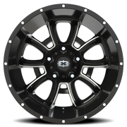 Vision 415 20x12 -51 5x139.7mm 108mm Gloss Black Milled Spokes