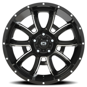 Vision 415 20x9 +10 5x127mm 78.1mm Gloss Black Milled Spokes