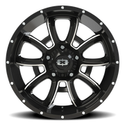 Vision 415 20x9 +12 5x139.7mm 108mm Gloss Black Milled Spokes