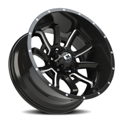 Vision 415 20x10 -25 6x139.7mm 106.2mm Gloss Black Milled Spokes