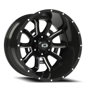 Vision 415 20x12 -51 6x135mm 87.1mm Gloss Black Milled Spokes