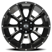 Vision 415 20x12 -51 6x135mm 87.1mm Gloss Black Milled Spokes