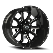 Vision 415 20x12 -51 6x139.7mm 106.2mm Gloss Black Milled Spokes