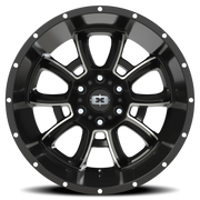 Vision 415 20x12 -51 6x139.7mm 106.2mm Gloss Black Milled Spokes