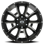 Vision 415 20x9 +12 6x135mm 87.1mm Gloss Black Milled Spokes