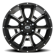 Vision 415 20x9 +12 6x139.7mm 106.2mm Gloss Black Milled Spokes
