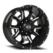 Vision 415 20x10 -25 8x170mm 125.2mm Gloss Black Milled Spokes