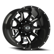 Vision 415 20x12 -51 8x170mm 125.2mm Gloss Black Milled Spokes