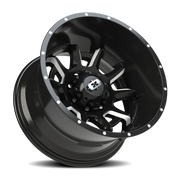 Vision 415 20x12 -51 8x170mm 125.2mm Gloss Black Milled Spokes