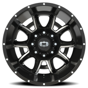 Vision 415 20x12 -51 8x170mm 125.2mm Gloss Black Milled Spokes