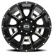 Vision 415 20x12 -51 8x165.1mm 125.2mm Gloss Black Milled Spokes