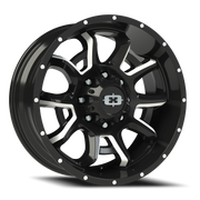 Vision 415 20x9 +12 8x180mm 124.2mm Gloss Black Milled Spokes