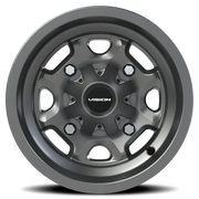Vision 415 12x7 +3 4x136mm 110.5mm Gunmetal