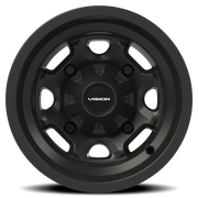 Vision 415 12x8 -10 4x110mm 86mm Matte Black