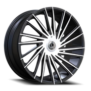 Luxxx Alloys 43 18x8 +30 6x114.3mm 73.1mm Gloss Black Machined Face