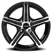 Vision 469 15x6.5 +38 4x100mm 73.1mm Gloss Black Machined Face