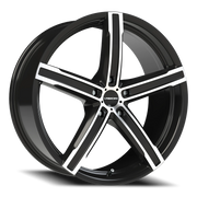 Vision 469 20x8.5 +35 5x112mm 73.1mm Gloss Black Machined Face