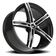 Vision 469 20x8.5 +35 5x112mm 73.1mm Gloss Black Machined Face
