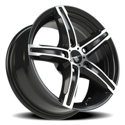 Vision 469 15x6.5 +38 5x100mm 73.1mm Gloss Black Machined Face