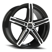Vision 469 16x7 +38 5x114.3mm 73.1mm Gloss Black Machined Face